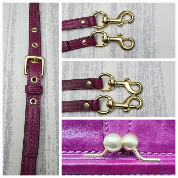 Coach Ergo Convertible Tote bag, style #12250 from 2008 Magenta Brass Hardware - Picture 16 of 17